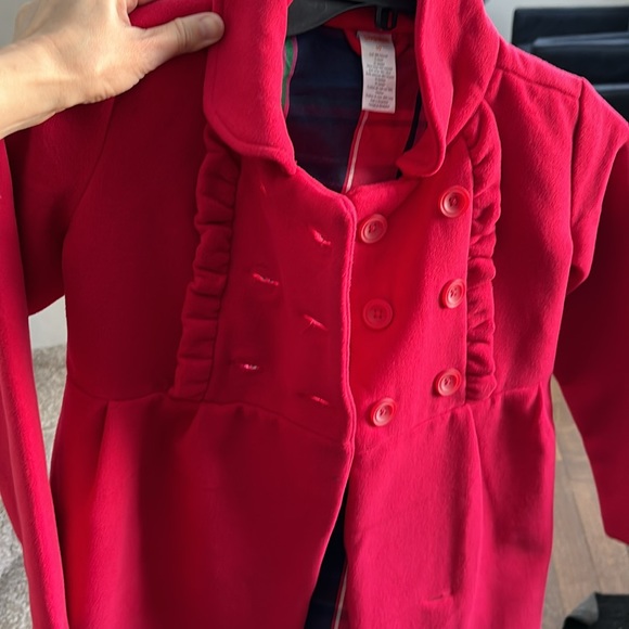 Gymboree red girls peacoat. Size 10 or 4. Worn for photos and a few events. - Picture 6 of 8